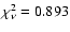 $\chi^2_{\nu}= 0.893$