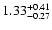 $\rm 1.33^{+0.41}_{-0.27}$