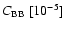 $C_{\rm BB}~[10^{-5}]$