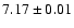 $7.17 \pm 0.01$