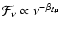 $\mathcal{F}_{\nu}\propto\nu^{-\beta_{\ell,{\rm u}}}$