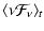 $\displaystyle \langle \nu\mathcal{F}_{\nu}\rangle_t$