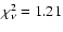 $\chi^{2}_{\nu}=1.21$