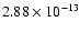 $2.88\times10^{-13}$