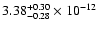 $3.38^{+0.30}_{-0.28}\times10^{-12}$