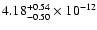 $4.18^{+0.54}_{-0.50}\times10^{-12}$