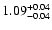 $\rm 1.09^{+0.04}_{-0.04}$