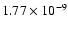 $1.77\times10^{-9}$