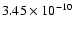 $3.45\times10^{-10}$