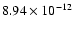 $8.94\times10^{-12}$