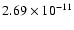 $2.69\times10^{-11}$
