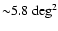 ${\sim} 5.8 ~ {\rm deg}^2$