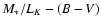 $M_{\ast}/L_K - (B-V)$
