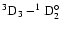 $\rm ^3D_3- ^1D^{\circ}_2$