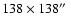 $138\times 138\hbox {$^{\prime \prime }$ }$