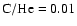 ${\rm {C}/{He}}=0.01$