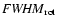 ${\it FWHM}_{\rm rot}$