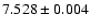 $7.528\pm0.004$