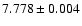 $7.778\pm0.004$