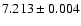 $7.213\pm0.004$