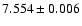 $7.554\pm0.006$