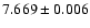 $7.669\pm0.006$