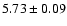 $5.73\pm0.09$