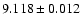 $9.118\pm0.012$