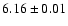 $ 6.16\pm0.01$
