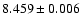 $8.459\pm0.006$