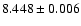 $8.448\pm0.006$