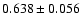 $0.638\pm0.056$