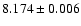 $8.174\pm0.006$