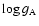 $\log g_{\rm A}$