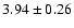 $3.94\pm0.26$