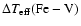 $\Delta T_{\rm eff} (\rm Fe-V)$