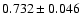 $0.732\pm0.046$