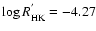 $\log R^{'}_{\rm HK}=-4.27$