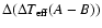 $\Delta (\Delta T_{\rm eff}(A-B))$
