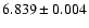 $6.839\pm0.004$