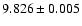 $9.826\pm0.005$