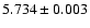 $5.734\pm0.003$