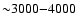 ${\sim }3000{-}4000$
