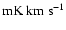 $\rm mK~km~s^{-1}$