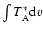$\int T_{\rm A}^* {\rm d}v$