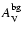 $A_{\rm V}^{\rm bg}$