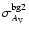 $\sigma_{A_{\rm V}}^{\rm bg2}$