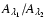 $A_{\lambda_1} / A_{\lambda_2}$