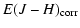 $\displaystyle E(J - H)_{\rm corr}$