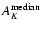 $A_K^{\rm median}$